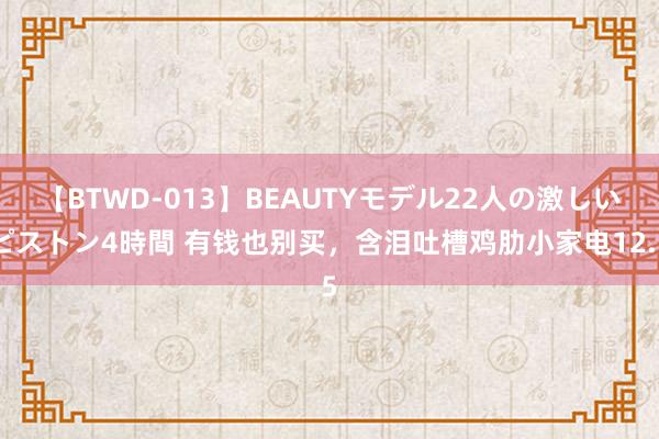 【BTWD-013】BEAUTYモデル22人の激しいピストン4時間 有钱也别买，含泪吐槽鸡肋小家电12.5