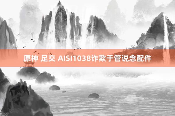 原神 足交 AISI1038诈欺于管说念配件